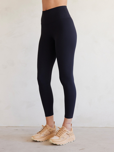 Shop Carbon38 High Rise Full-length Legging In Diamond Compression In Black