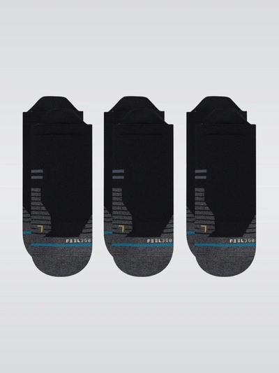 Shop Stance Run Light 3 Pack Socks In Black