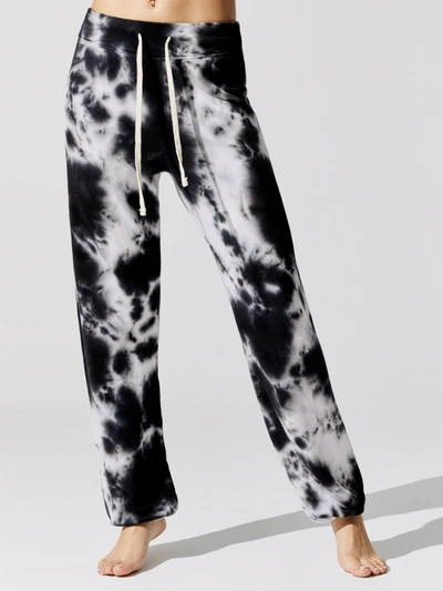 Shop Sundry Sweatpants In Black,white Tie-dye