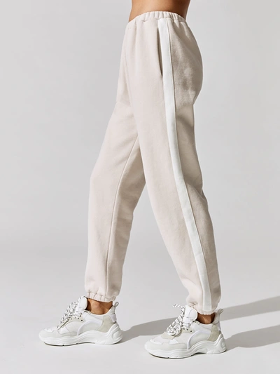 Shop Staud Cambrie Jogger In Crystal Grey,white