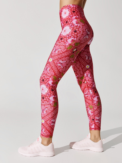 Shop Terez Pink Bandana Super-high Duo Knit Legging