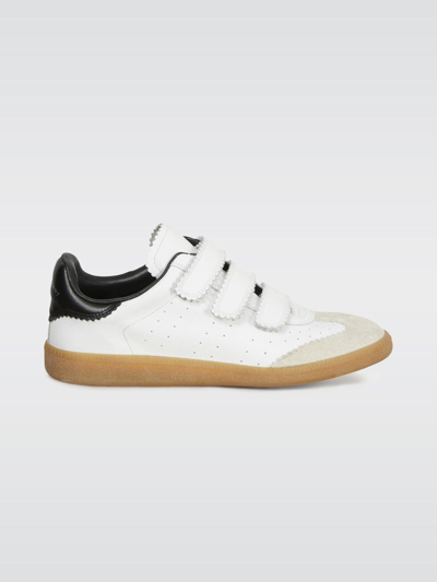 Shop Isabel Marant Beth Sneakers In White