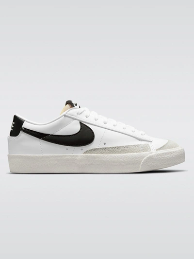 Shop Nike Blazer Low '77 Sneaker In White,black-sail-white