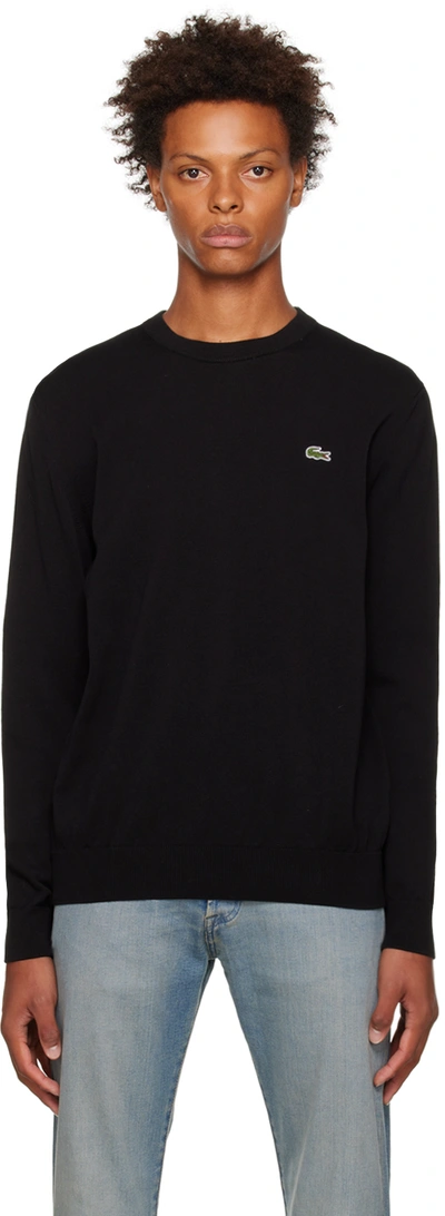 Lacoste Black Classic Sweater | ModeSens