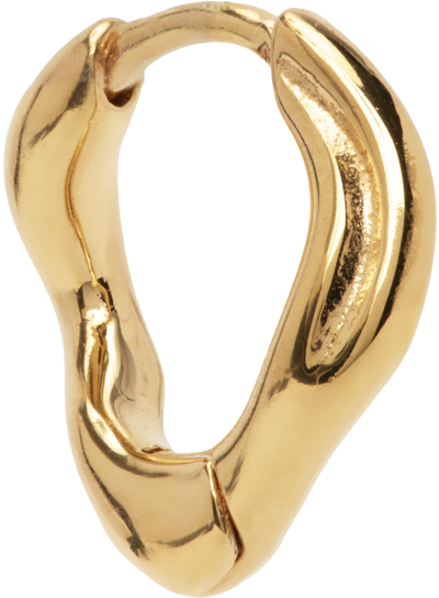 Shop Maria Black Gold Anil 8 Huggie Single Earring