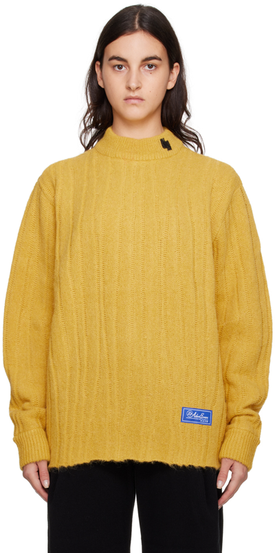 Shop Ader Error Yellow Reversible Fluic Sweater