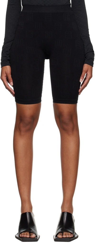 Shop Ambush Black Monogram Sport Shorts In Black Blac