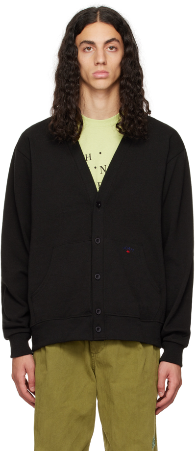 Noah Black Rugby Pocket Cardigan In Blk Black | ModeSens