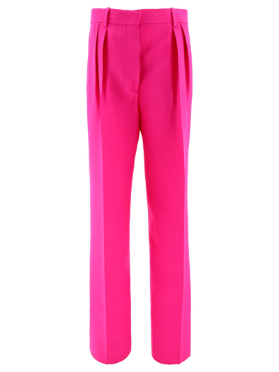 Shop Valentino "pink Pp" Trousers In Fuchsia