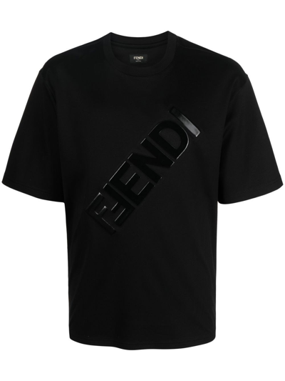 Shop Fendi T-shirt In Nero