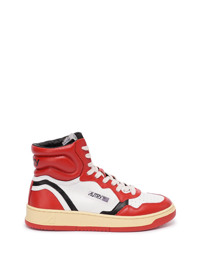 Shop Autry `libery` High Sneakers In Rosso