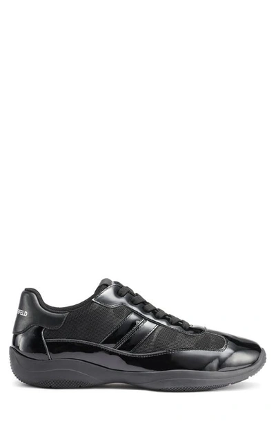 Shop Karl Lagerfeld Paris Camo Euro Sneaker In Black