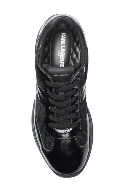 Shop Karl Lagerfeld Paris Camo Euro Sneaker In Black