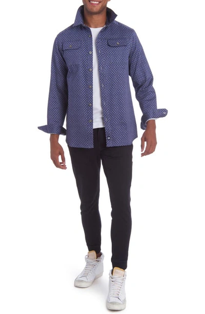 Shop Pino By Pinoporte Button Front Shirt In Blue