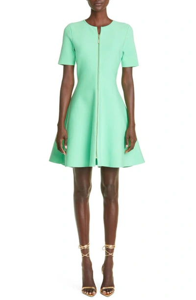 Zip front fit and flare shop dress