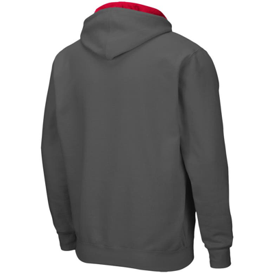 Shop Colosseum Charcoal Rutgers Scarlet Knights Arch & Logo 3.0 Full-zip Hoodie