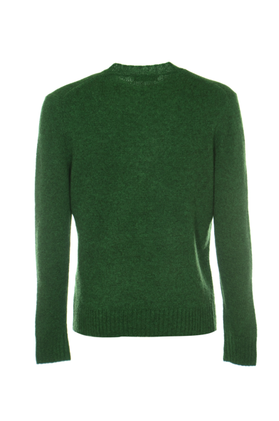 Shop Ballantyne Round Neck Pullover In Emerald