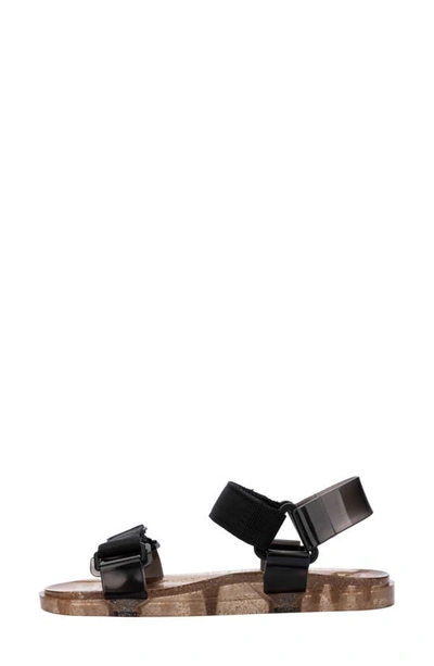 Shop Melissa Papete Sandal In Clear Flecked/ Black