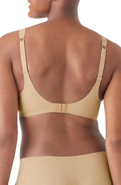 True & Co. True Body Boost Wireless Hook Back Push-up Bra In Desert