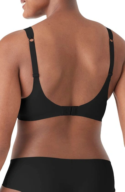 Shop True & Co. True & Co True Body Boost Wireless Hook Back Push-up Bra In Black