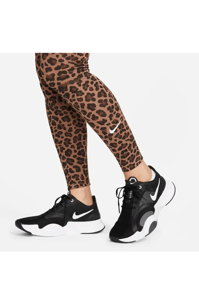 Nike Women's One (m) High-waisted Leopard Print Leggings (maternity) In  Brown | ModeSens