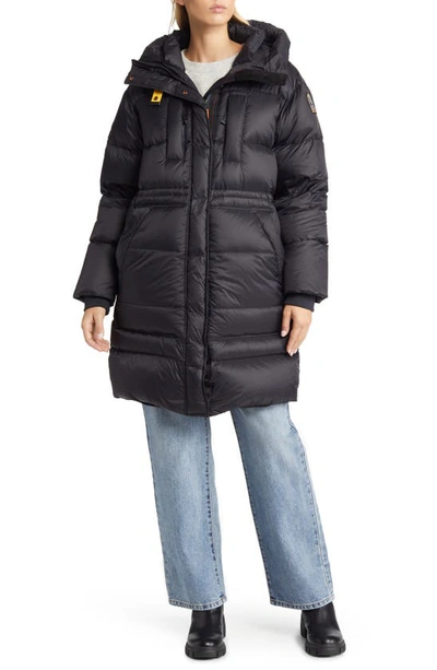 Shop Parajumpers Eira Hooded Down Coat In Pencil