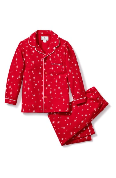 Shop Petite Plume Kids' Starry Night Two-piece Pajamas In Red