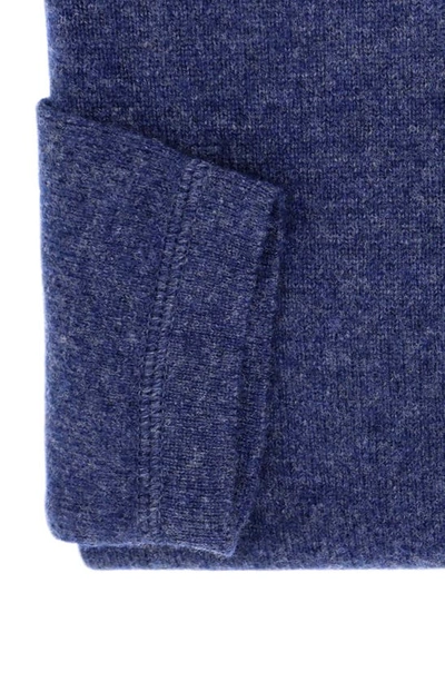 Shop Lorenzo Uomo Wool & Cashmere Henley Sweater In Denim
