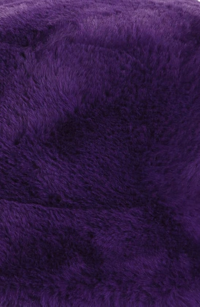 Shop Apparis Gilly Koba Faux Fur Bucket Hat In Electric Purple