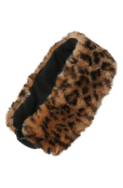 Shop Apparis Eleni Leopard Faux Fur Headband