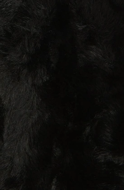 Shop Apparis Ariel Faux Fur Mittens In Noir