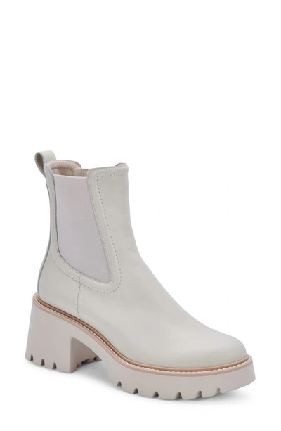 Shop Dolce Vita Hawk H2o Waterproof Chelsea Boot In Ivory Leather H2o