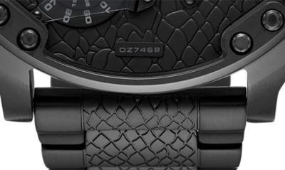 Diesel Men\'s Mr. Daddy 2.0 Chronograph Multifunction Black-tone Stainless  Steel Bracelet Watch 57mm | ModeSens