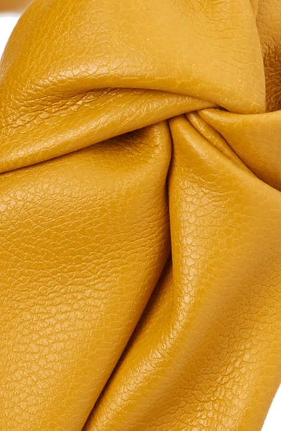 Shop Tasha Ruched Faux Leather Headband In Mustard