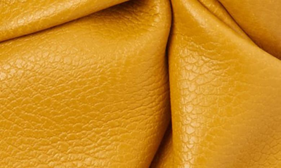 Shop Tasha Ruched Faux Leather Headband In Mustard