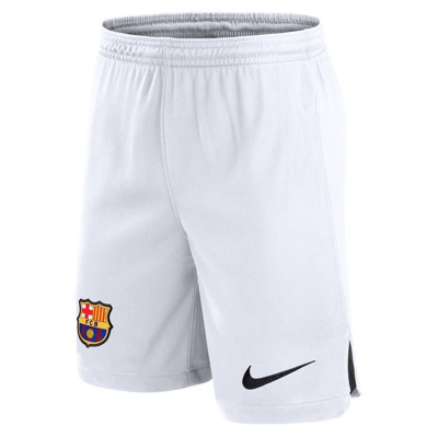 Shop Nike Gray Barcelona Third Performance Stadium Shorts In White