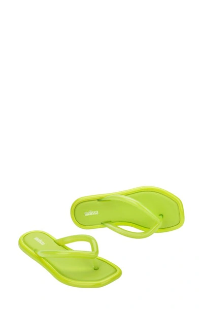 Shop Melissa Airbubble Flip Flop In Green