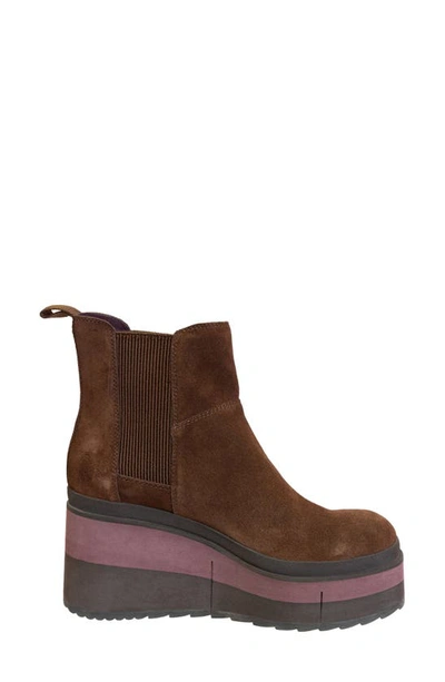 Shop Naked Feet Guild Wedge Chelsea Boot In Cacao