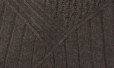 Shop Jones New York Cable Knit Sweater In Dark Heather Grey