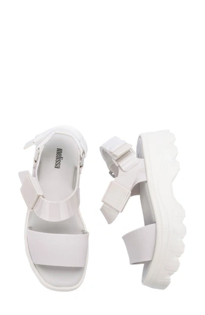 Shop Melissa Kick Off Platform Sandal In White