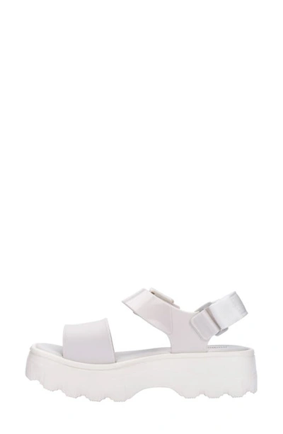Shop Melissa Kick Off Platform Sandal In White