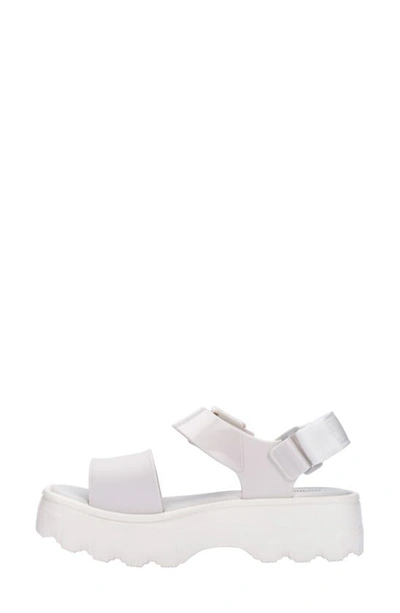 Melissa Kick Off Platform Sandal In White