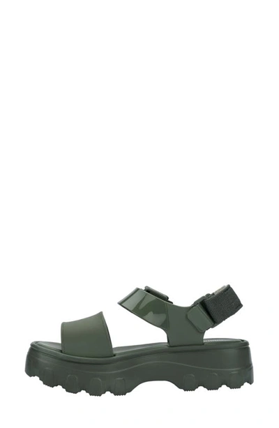Melissa Kick Off Platform Sandal In Green