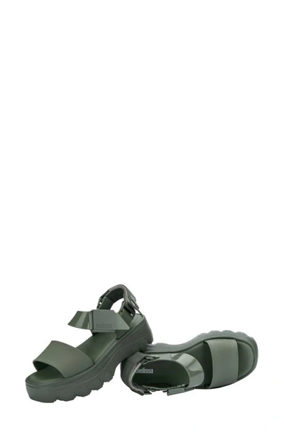 Melissa Kick Off Platform Sandal In Green