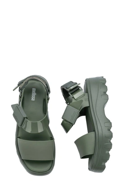 Melissa Kick Off Platform Sandal In Green