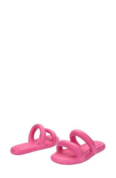 Shop Melissa Free Bloom Slide Sandal In Pink/ Orange