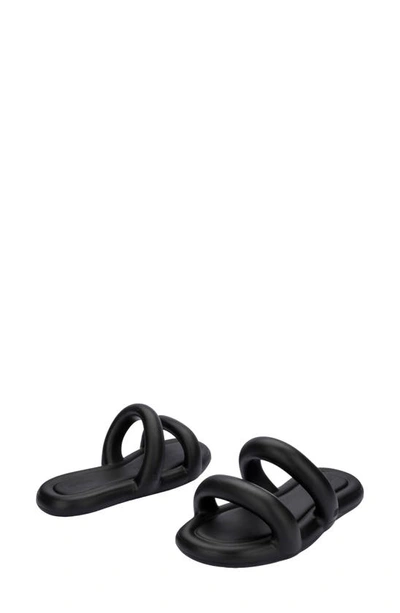 Shop Melissa Free Bloom Slide Sandal In Black/ Beige