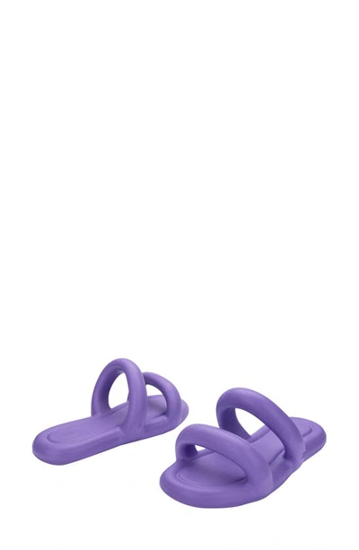 Shop Melissa Free Bloom Slide Sandal In Lilac/ Yellow