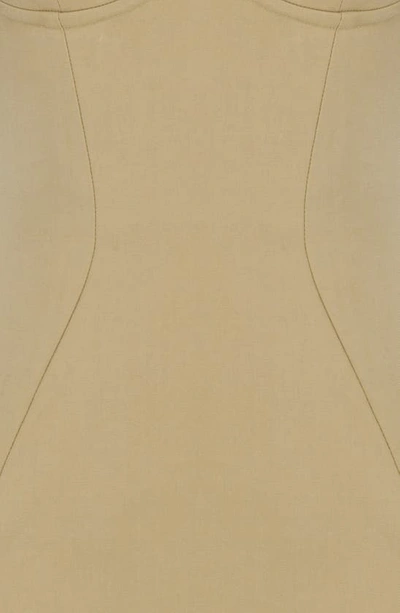 House Of Cb Elissa Strapless Minidress In Stone