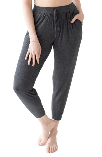 Shop Kindred Bravely Tapered Maternity Lounge Joggers In Gray Heather